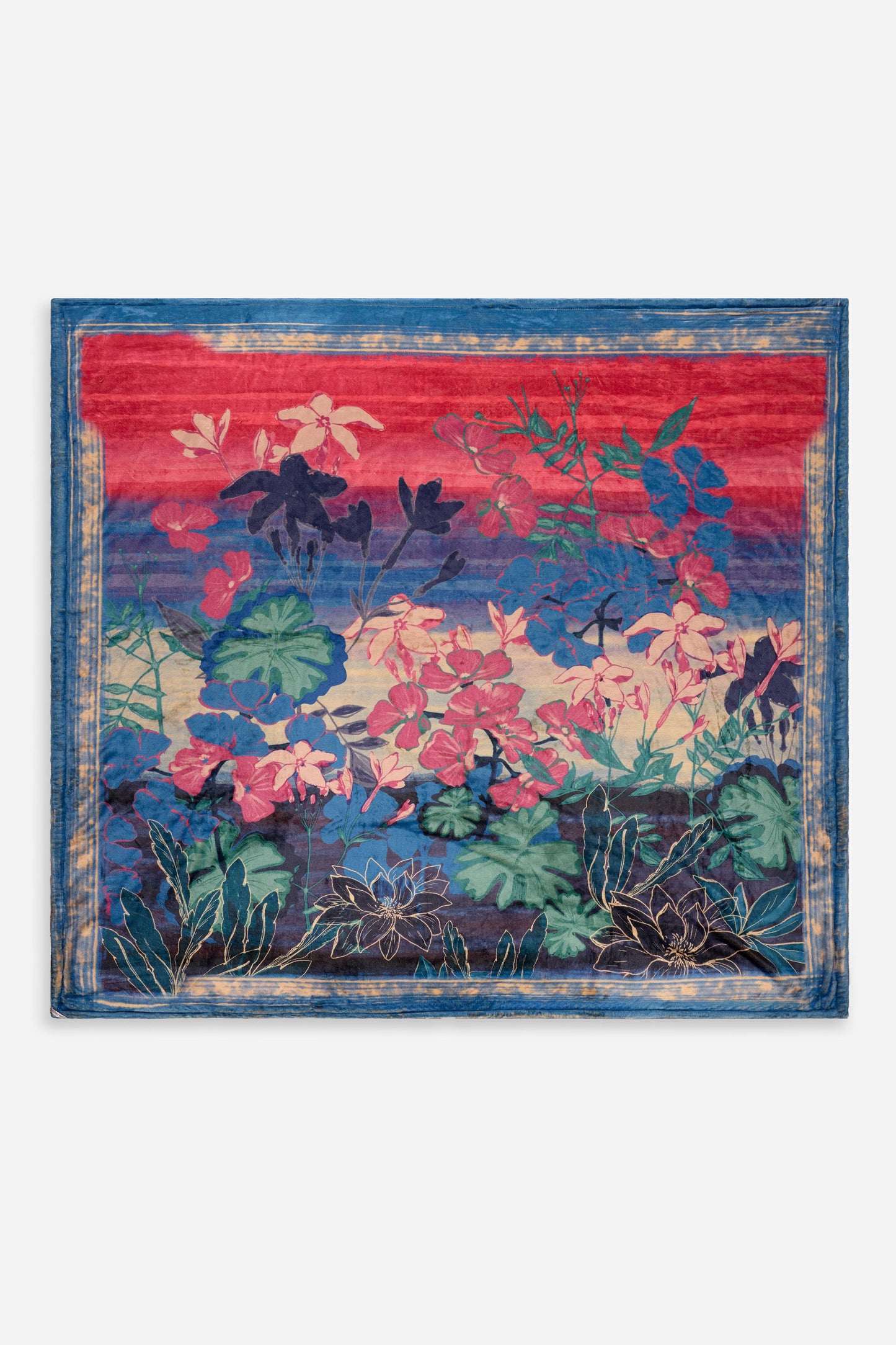 Laurel Canyon Cozy Blanket by Johnny Was in Lavendula Scarf