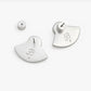 Hiott Fan Stud Earring by Brackish in Silver