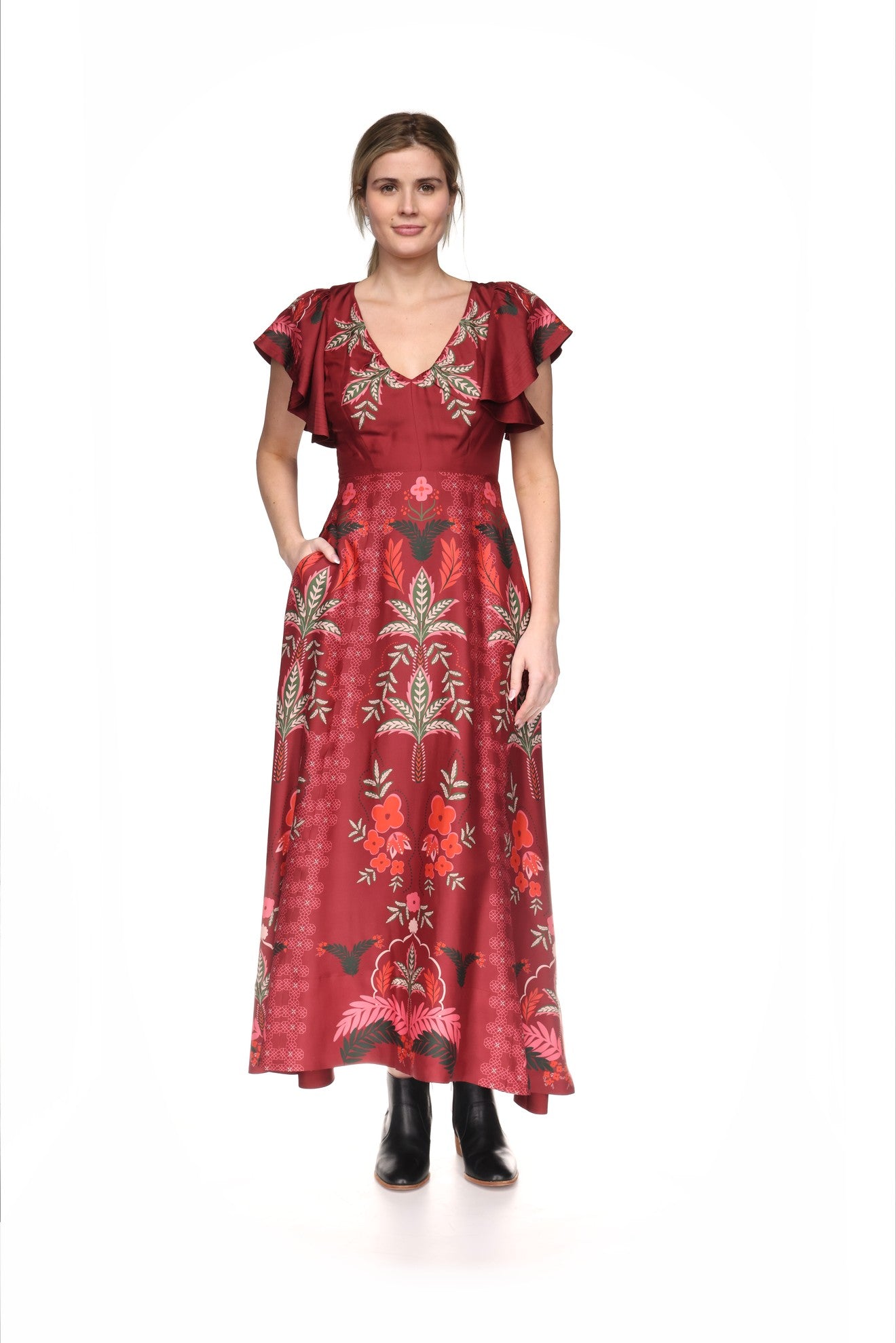 Annamay Midi Dress by Johnny Was in Caleta