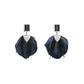 Savannah Bezel Drop Earring by Brackish in Silver