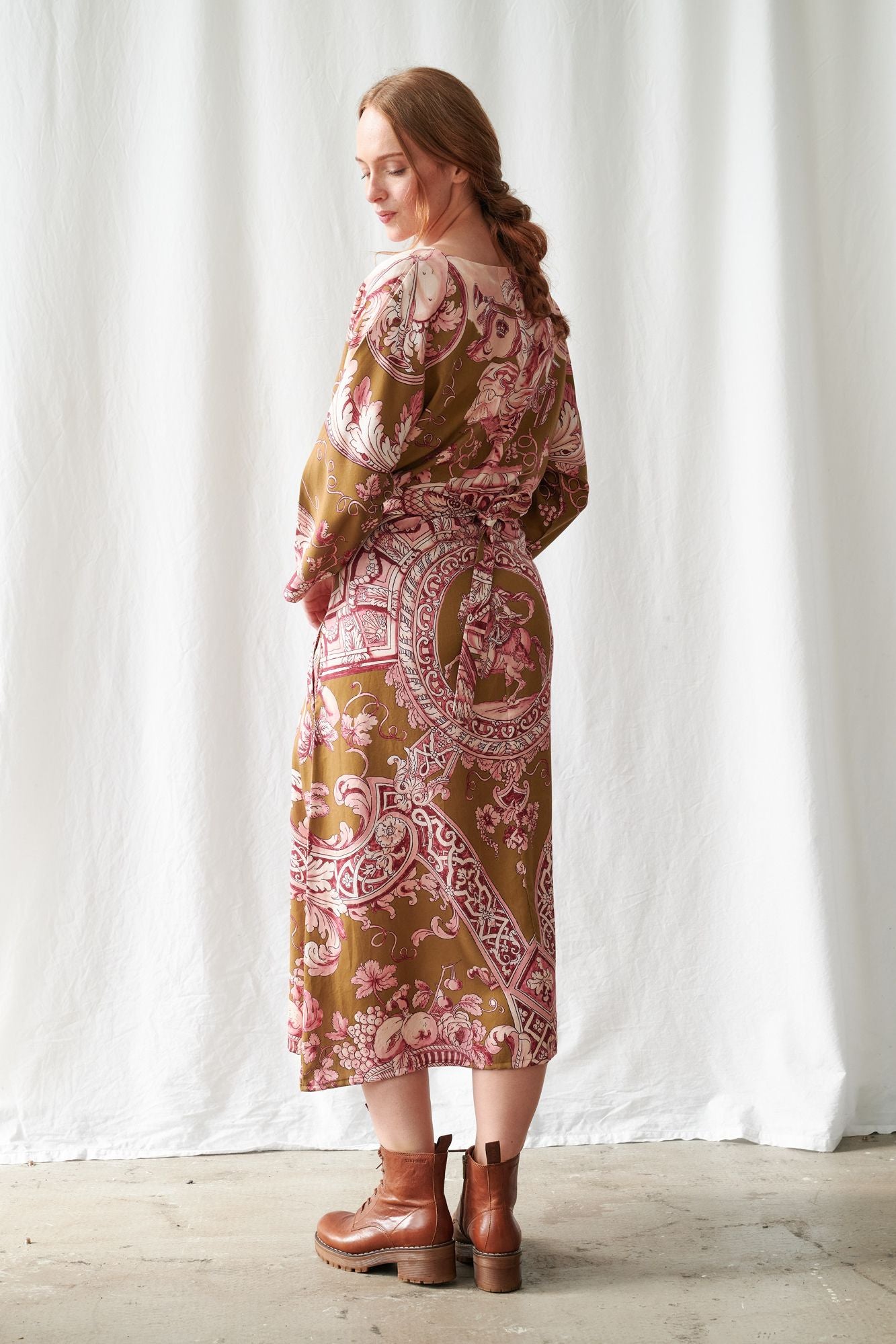 Angels Kate Dress by One Hundred Stars in Olive