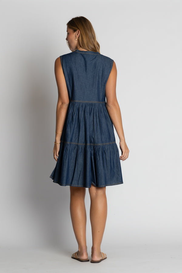 Alabama Sundress by Ibisa in Blue