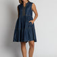 Alabama Sundress by Ibisa in Blue