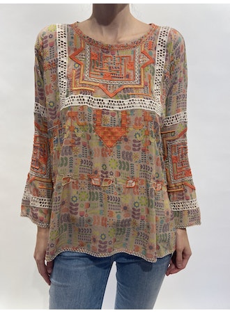 Charlize Blouse by Johnny Was in Multi