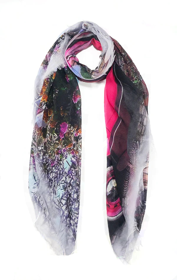 Vintage Artisan 'The Pink Bug' Scarf by Blue Pacific