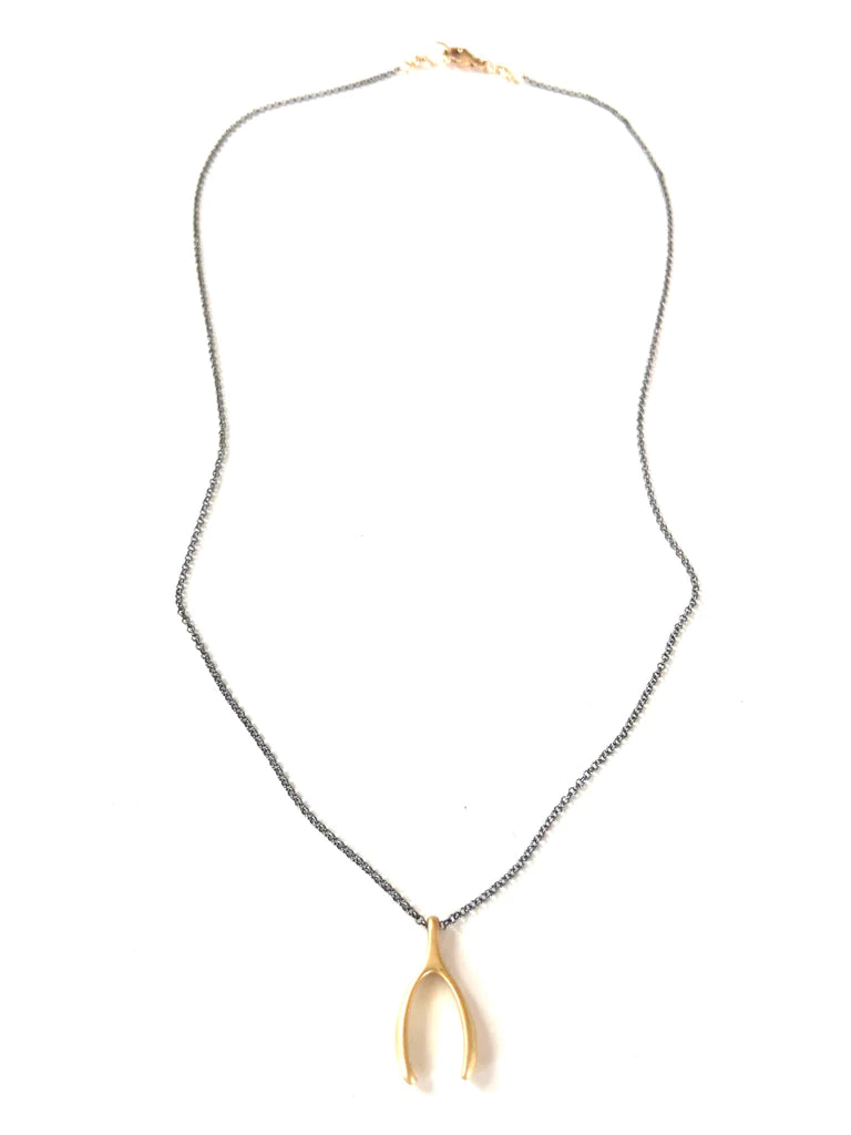 Wishbone Drop Necklace by CV Designs