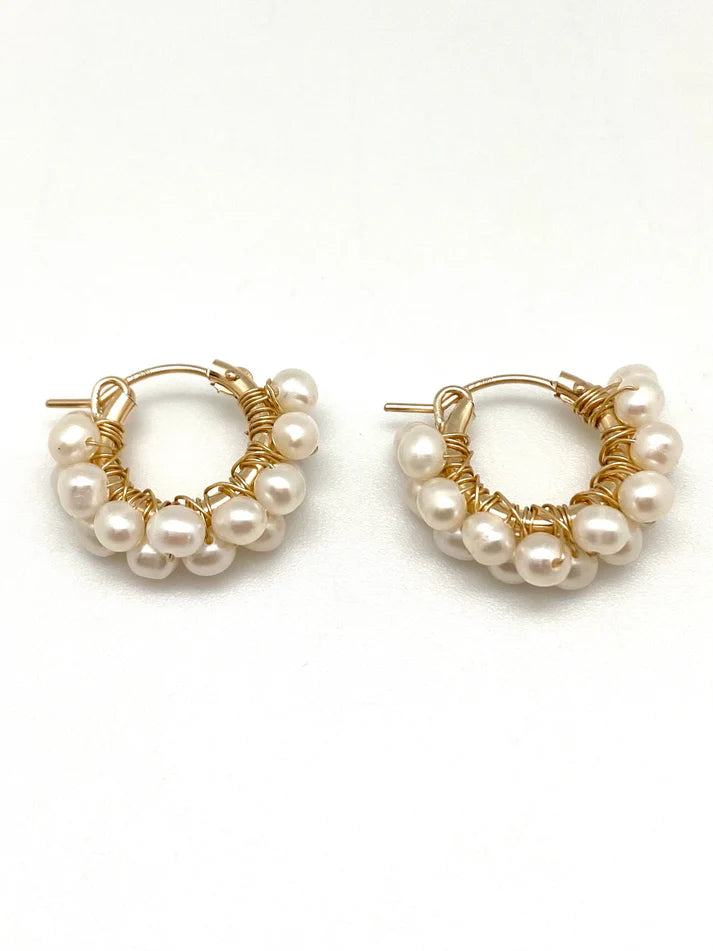 Diddi Earrings by IN2DESIGN in Gold and Pearl