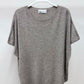 Ultra Soft Short Sleeve Knit Top by Milio Milano in Mochaccino