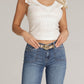 Aiko Belt by American Heritage in Gold Snake