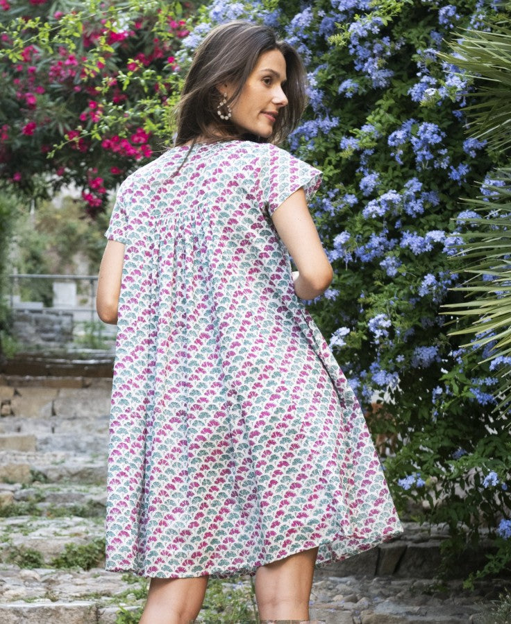 Iris Guarrigue Dress by Zen Ethic in Green