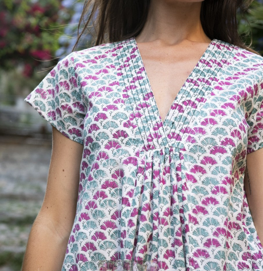 Iris Guarrigue Dress by Zen Ethic in Green