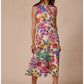 Linen Chevron Tank Dress by Johnny Was in Evalon
