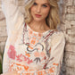 Charlize Embroidered Silk Blouse by Johnny Was in White