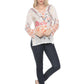 Charlize Embroidered Silk Blouse by Johnny Was in White