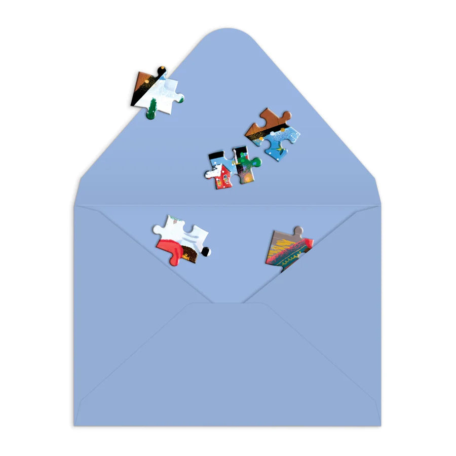 Puzzle Greeting Joy Laforme Cozy Cabin by Chronicle Books