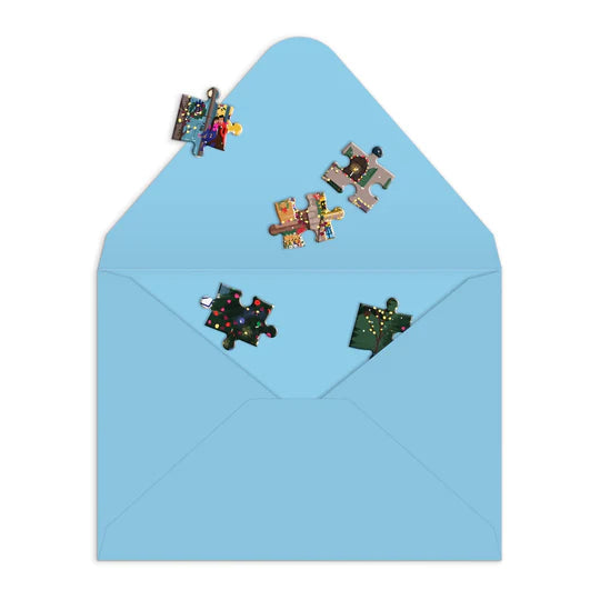 Puzzle Greeting Joy Laforme Winter Lights by Chronicle Books