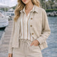 Bellamy Jacket with Patch Pocket by Kut from the Kloth in Sand
