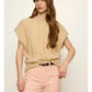 Cable Sweater Shell by Sanctuary in Light Goldie