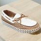 Tulip Shoe by Ilse Jacobsen in Latte and White