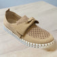 Tulip Bow Loafer Shoe by Ilse Jacobsen in Latte