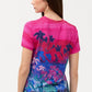The Janie Favorite Fitted Short Sleeve Tee by Johnny Was in Lavendula Scarf