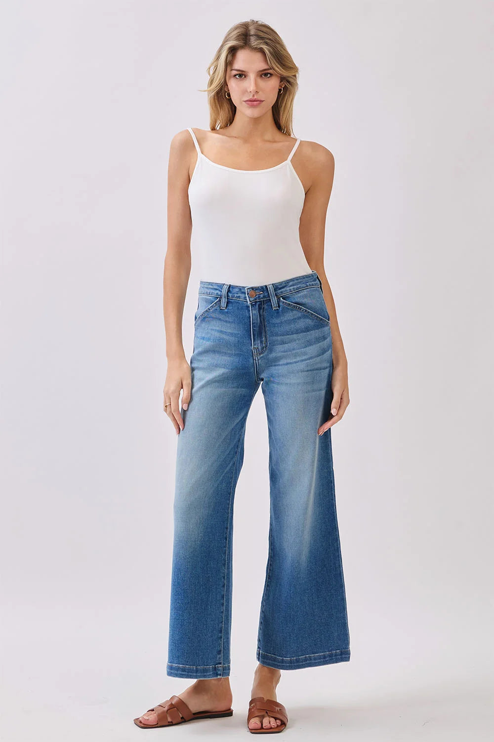 Genoa Slant Pocket Crop Jean By Letter to Juliet in Medium
