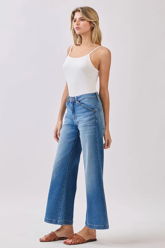 Genoa Slant Pocket Crop Jean By Letter to Juliet in Medium