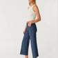 Anabelle Crop Wide Leg Pant by Level 99 in Indigo Night
