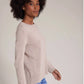 Easy Crew Neck Sweater by Alashan in Coconut