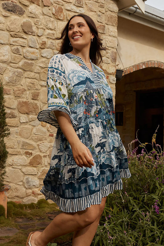 Dita Dress by Lula Life in Ocean