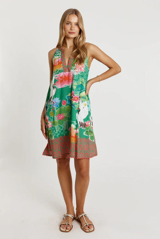 Akiko Sundress by Lula Life in Sea