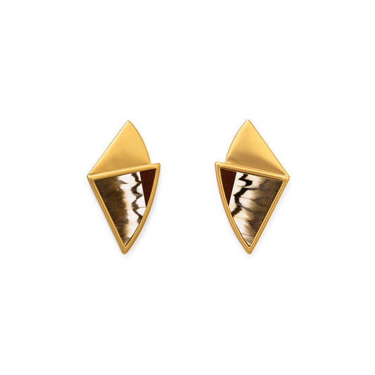Luna Triangle Drop Earring by Brackish