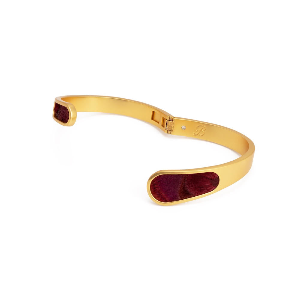 Lyra Bezel Hinge Cuff by Brackish