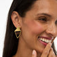 Mila Triangle Drop Earring by Brackish