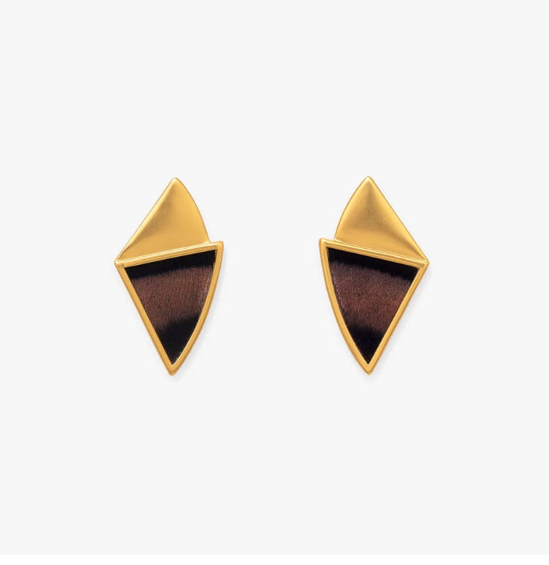 Mila Triangle Drop Earring by Brackish