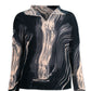 Kayla Brushstroke Top by Wild Cosmos in Black / Vanilla