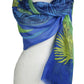 Wool Stole with Birds/Parrots by Supplement d'AM in Manaus Bleu