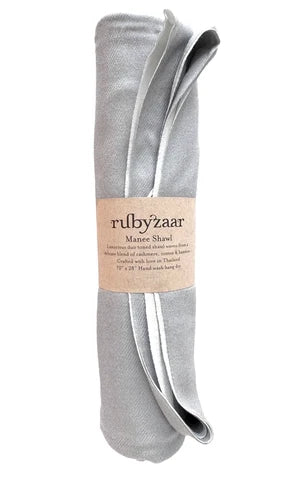 Manee Shawl by Rubyzaar in Silver