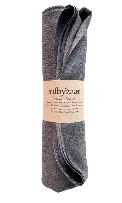 Manee Shawl by Rubyzaar in Steel