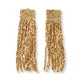 Marilyn Solid Beaded Fringe Earring by Ink + Alloy in Gold