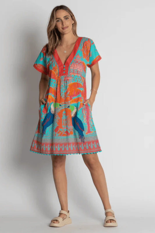 Marquita Dress by Lula Life in Lagoon
