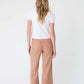 Annabelle Crop Wide Leg Pant by Level 99 in Mocha Mousse