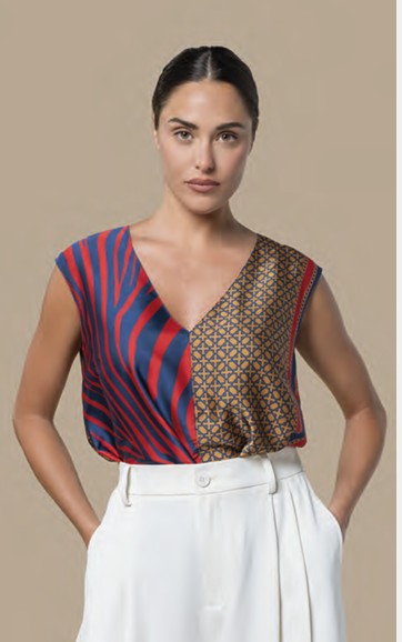 Muse Blouse by Anonyme in Red