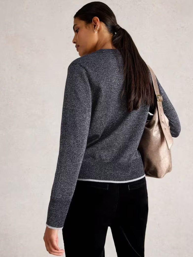 Katie Sparkle Jumper by White Stuff in Dark Navy