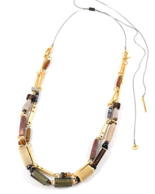 Zaniah Necklace by Anne-Marie Chagnon in Mocha Mousse
