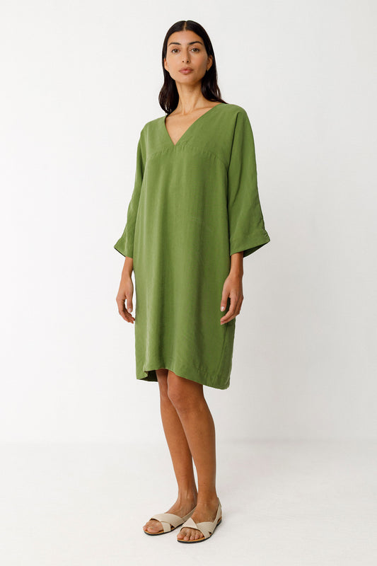 Nikole Dress by SKFK in Dark Green