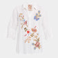 Florrie Ruffle Sleeve Henley Tunic by Johnny Was in White