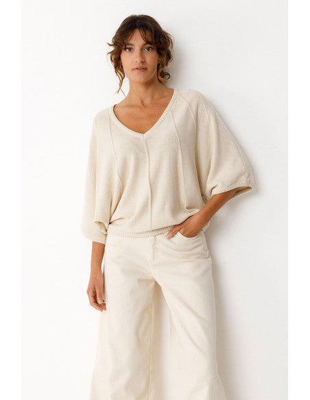 Olaia-Gots Sweater by SKFK in Ivory