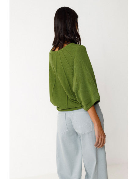 Olaia-Gots Sweater by SKFK in Dark Green