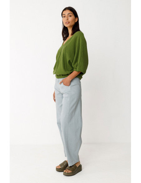 Olaia-Gots Sweater by SKFK in Dark Green